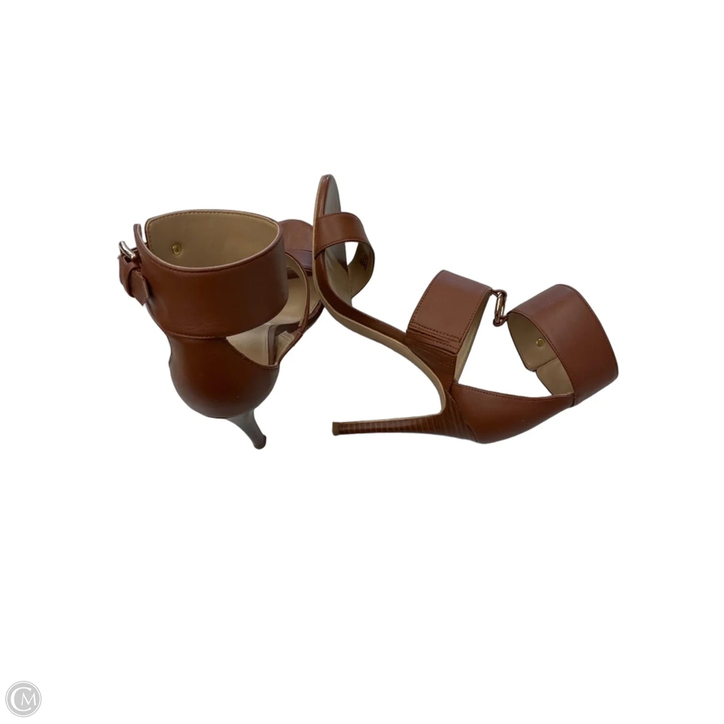 Sandals Heels Stiletto By Michael By Michael Kors In Brown, Size: 7.5