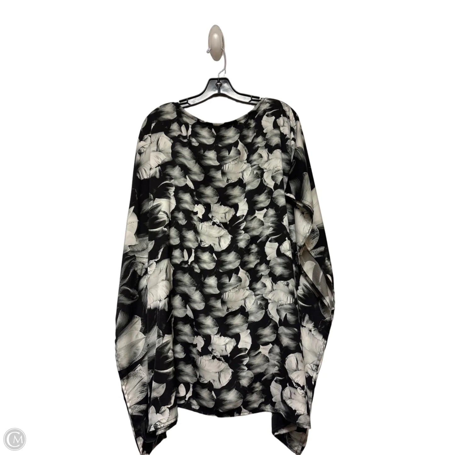 Top Short Sleeve By Bryn Walker In Black & Grey, Size: S