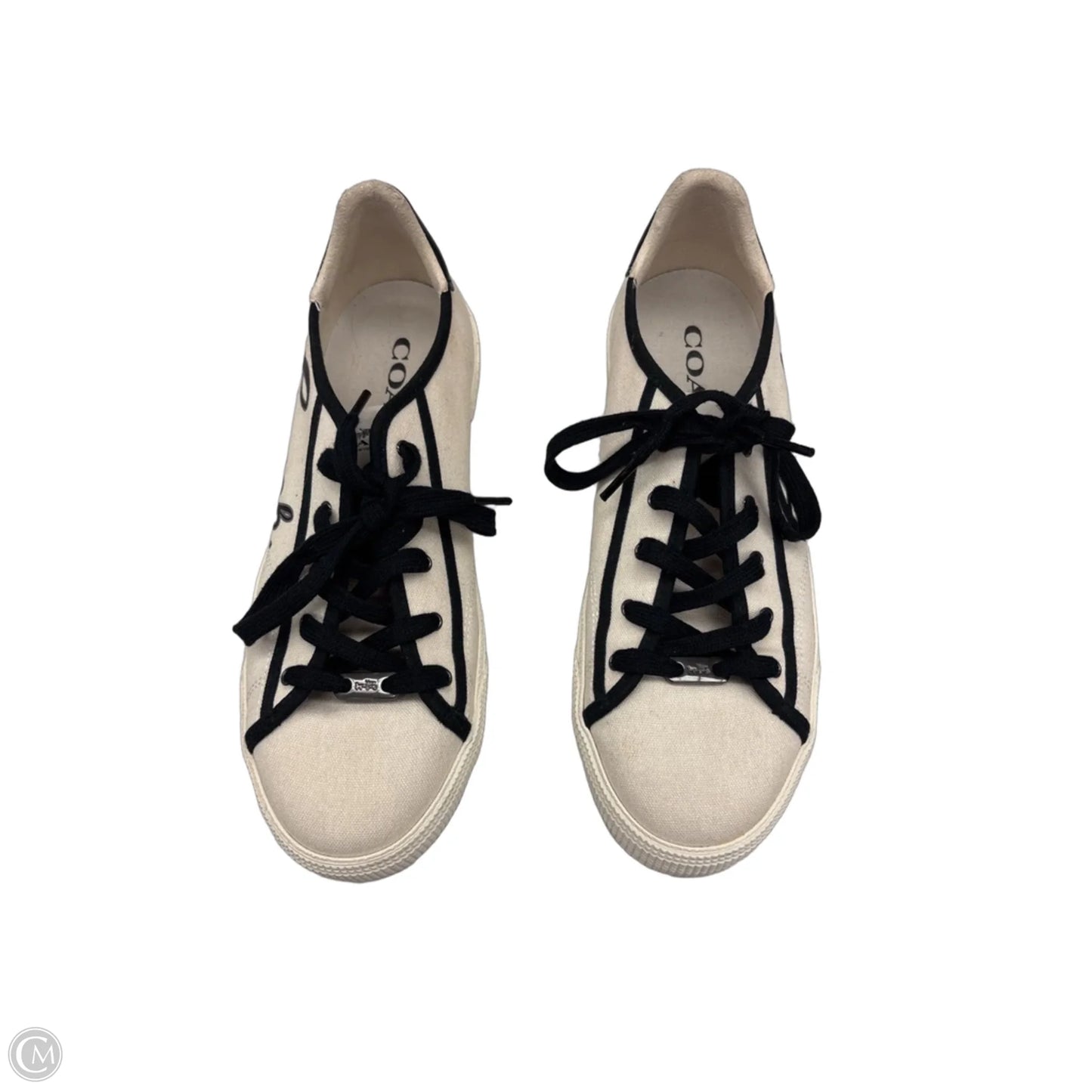 Shoes Sneakers By Coach In Black & Cream, Size: 7.5