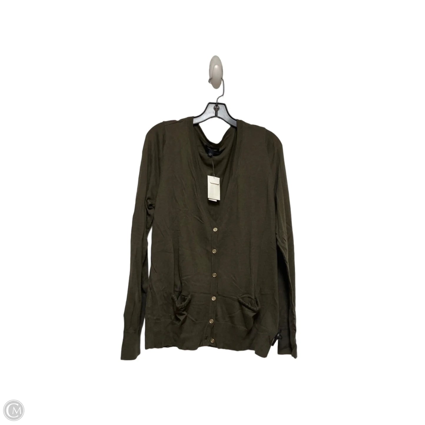 Cardigan By Banana Republic In Green, Size: Xl