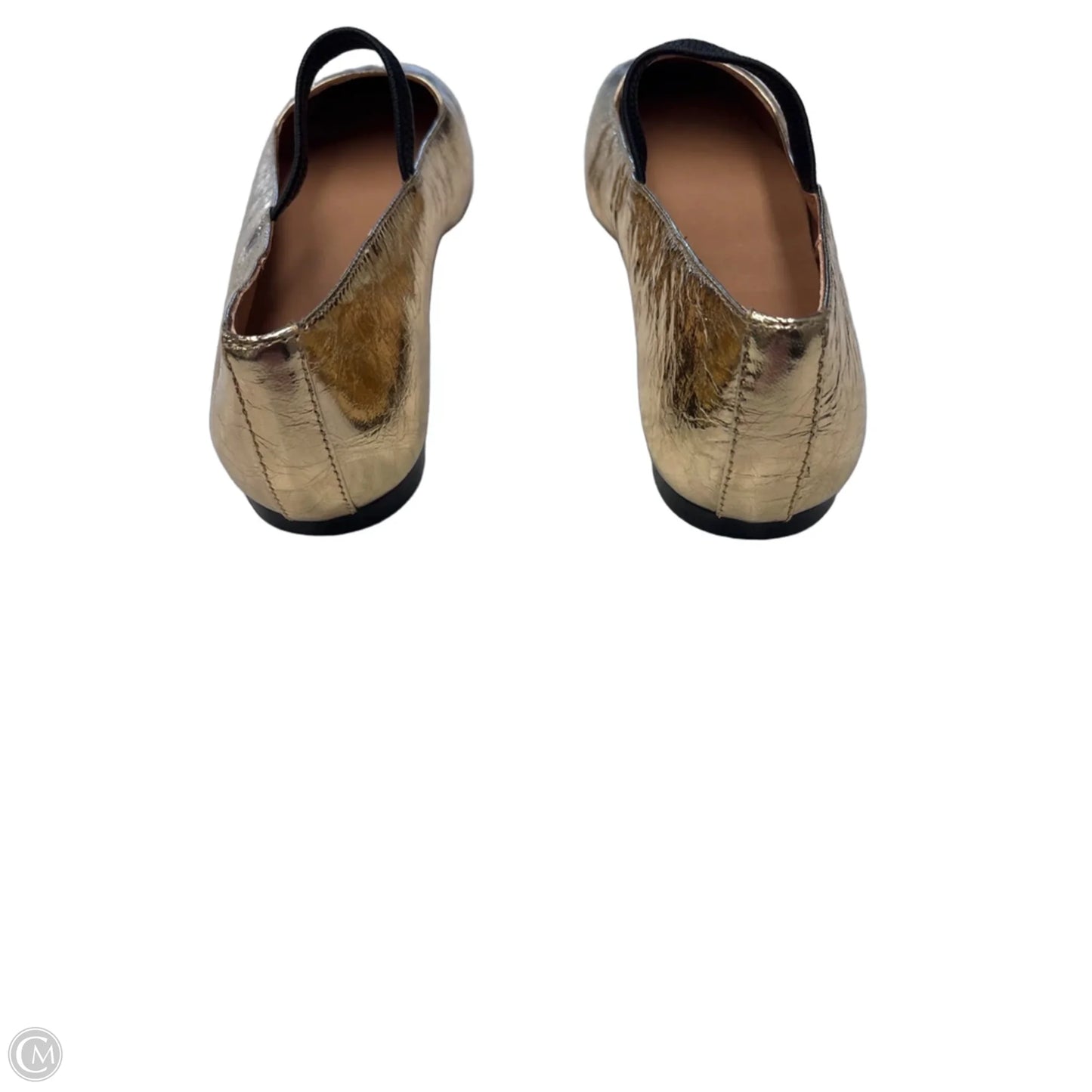 Shoes Flats By Madewell In Gold, Size: 9.5