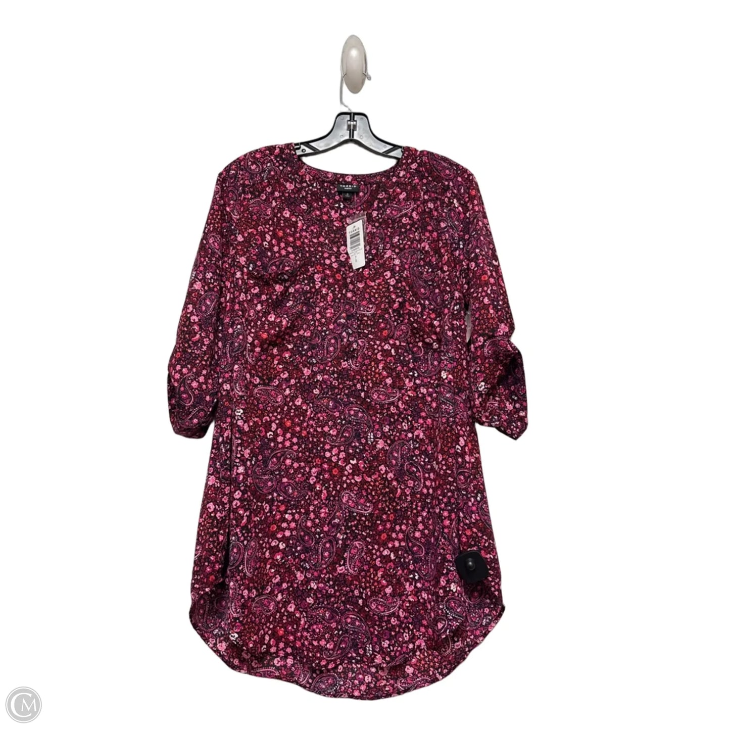 Top Short Sleeve By Torrid In Paisley Print, Size: L