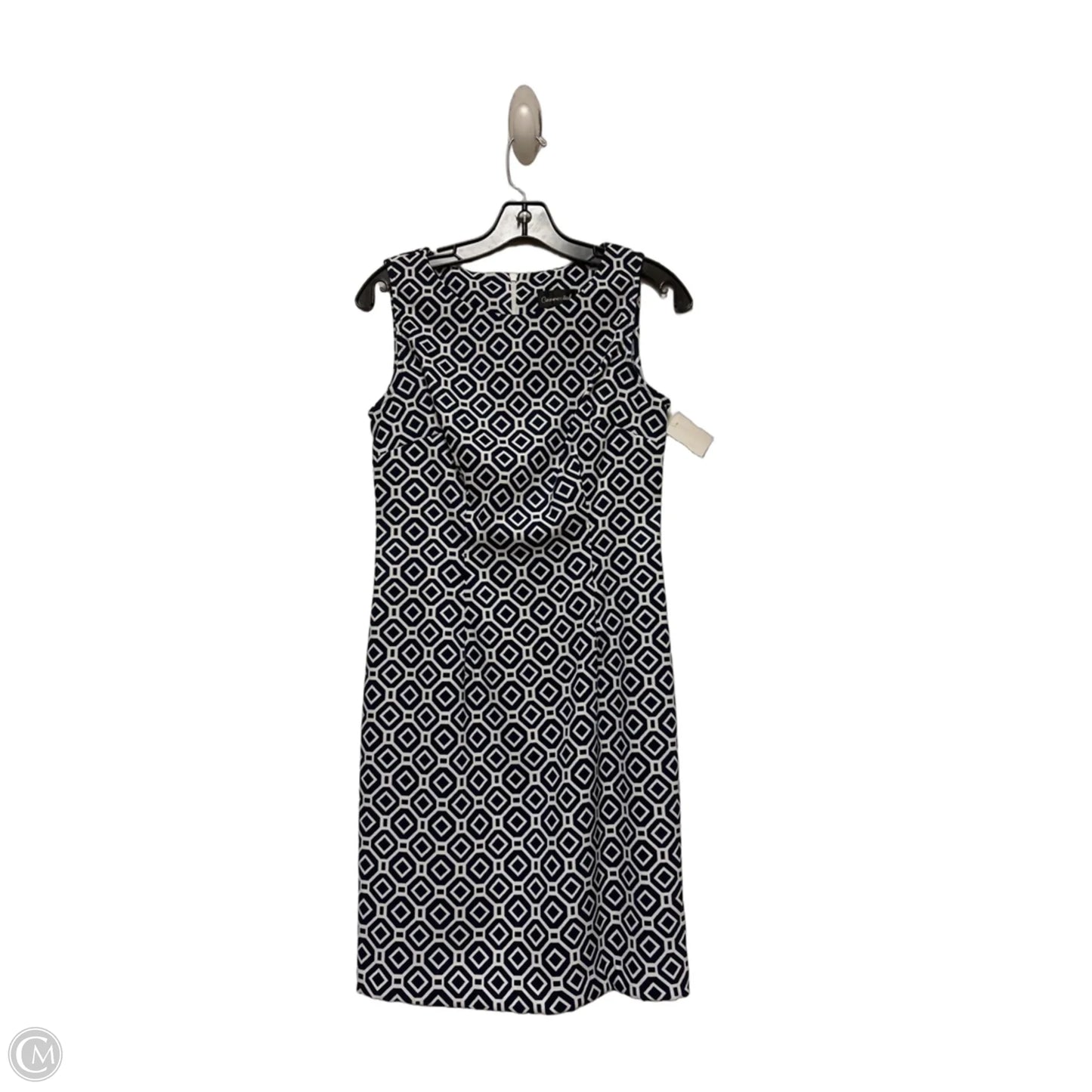 Dress Casual Midi By Connected Apparel In Geometric Pattern, Size: S