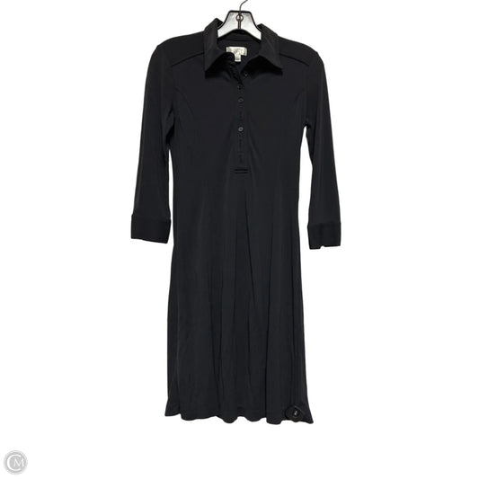 Dress Casual Midi By Loft In Black, Size: Xs