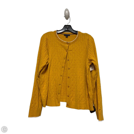 Cardigan By Tommy Hilfiger In Yellow, Size: Xl