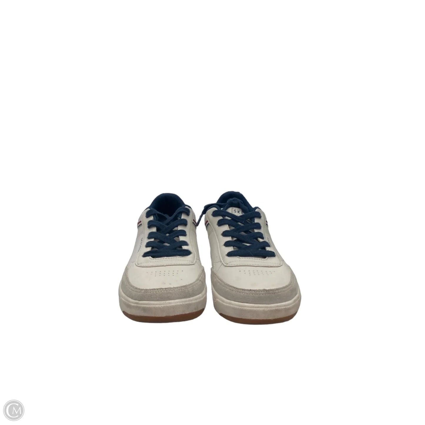 Shoes Sneakers By Skechers In Blue & White, Size: 8
