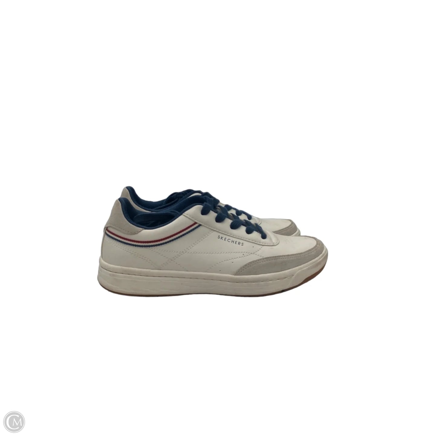 Shoes Sneakers By Skechers In Blue & White, Size: 8