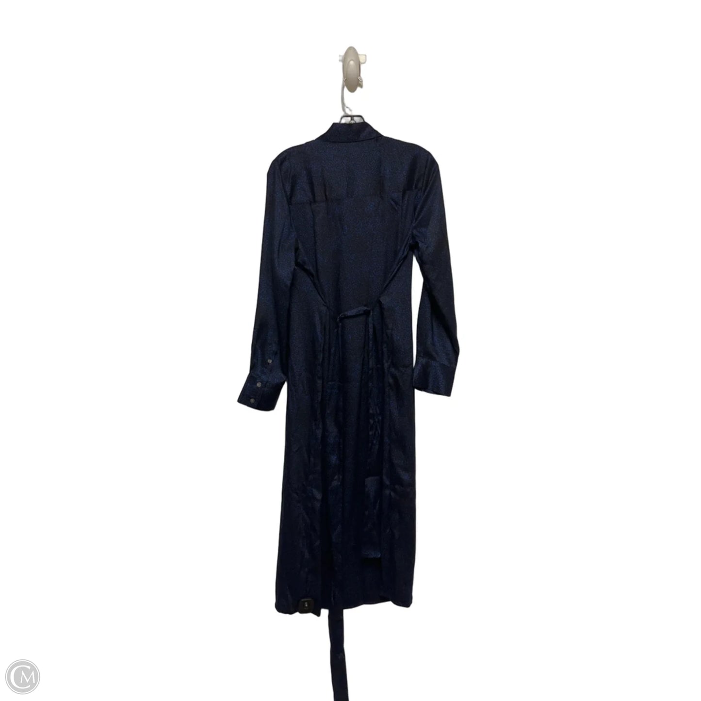 Dress Casual Midi By Banana Republic In Black & Blue, Size: S