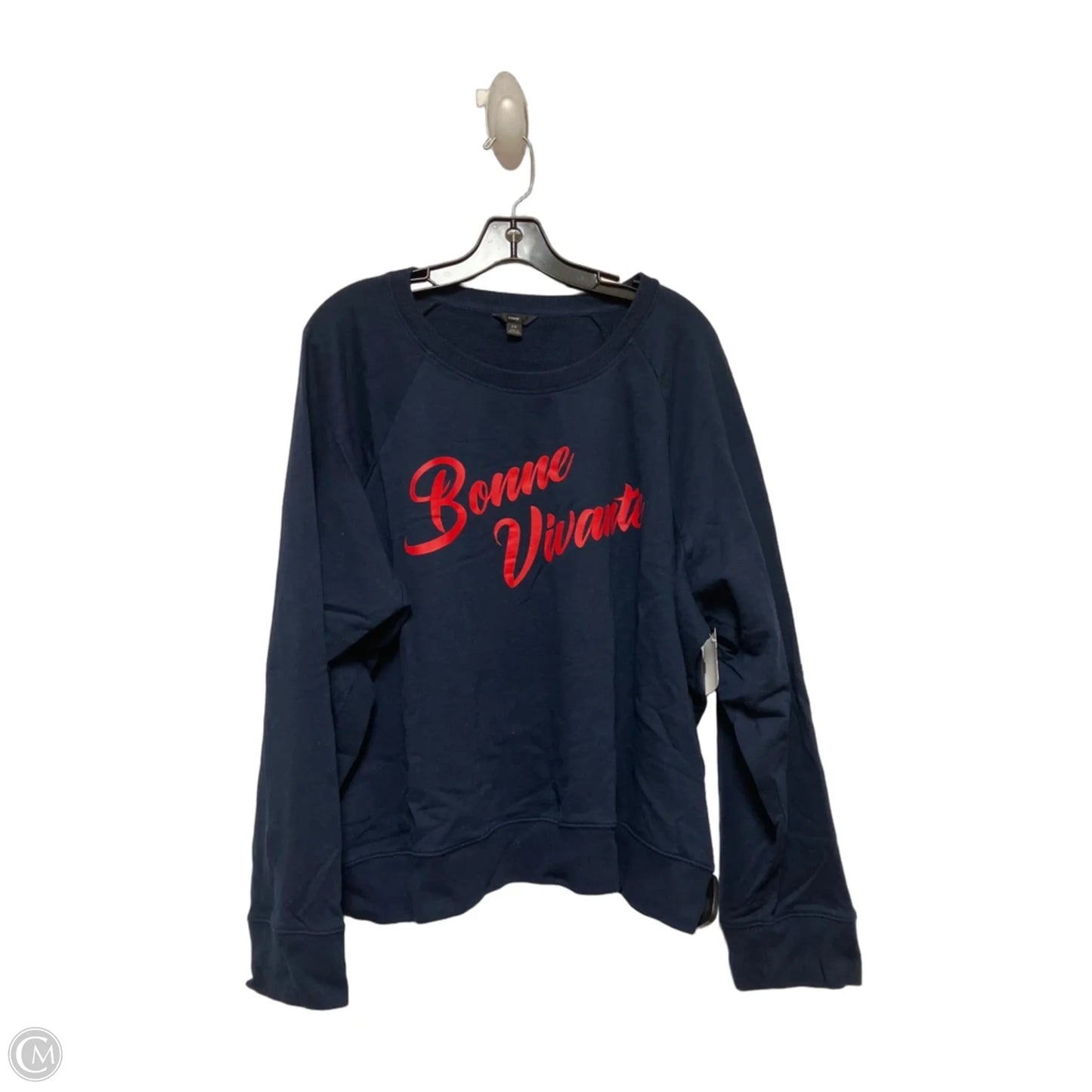 Sweatshirt Crewneck By J. Crew In Blue & Red, Size: 2x