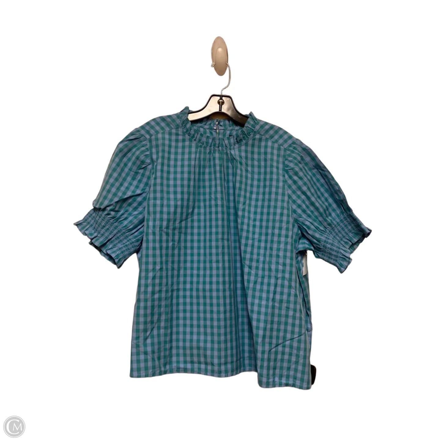 Top Short Sleeve By J. Crew In Checkered Pattern, Size: 3x