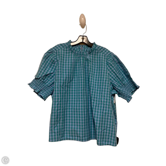 Top Short Sleeve By J. Crew In Checkered Pattern, Size: 3x