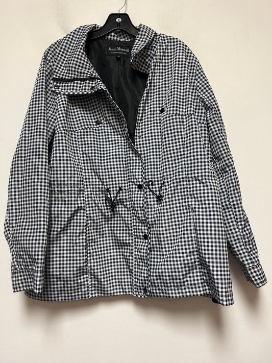 Checkered Pattern Jacket Windbreaker Jason Maxwell, Size Xl