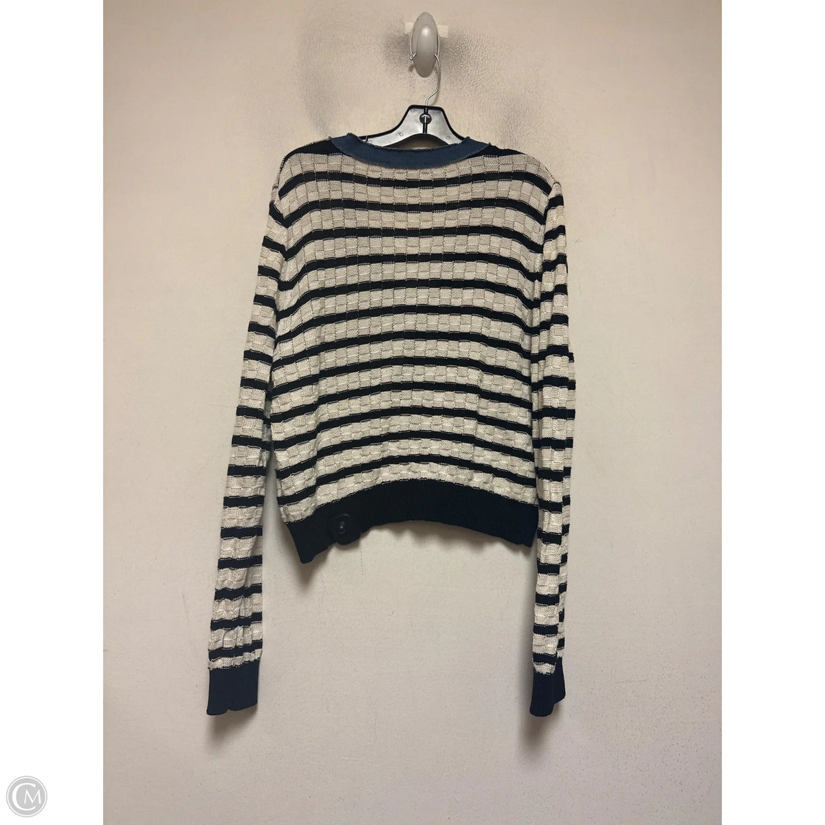 Cardigan By Laundry In Striped Pattern, Size: Xl