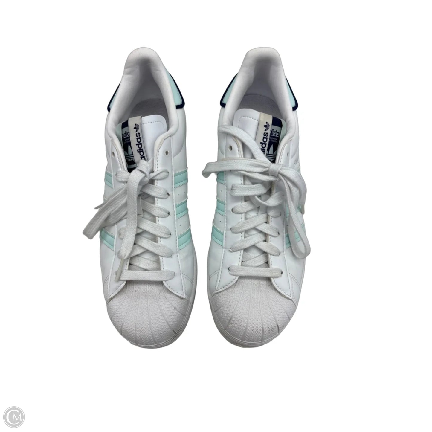 Shoes Sneakers By Adidas In Green & White, Size: 9.5