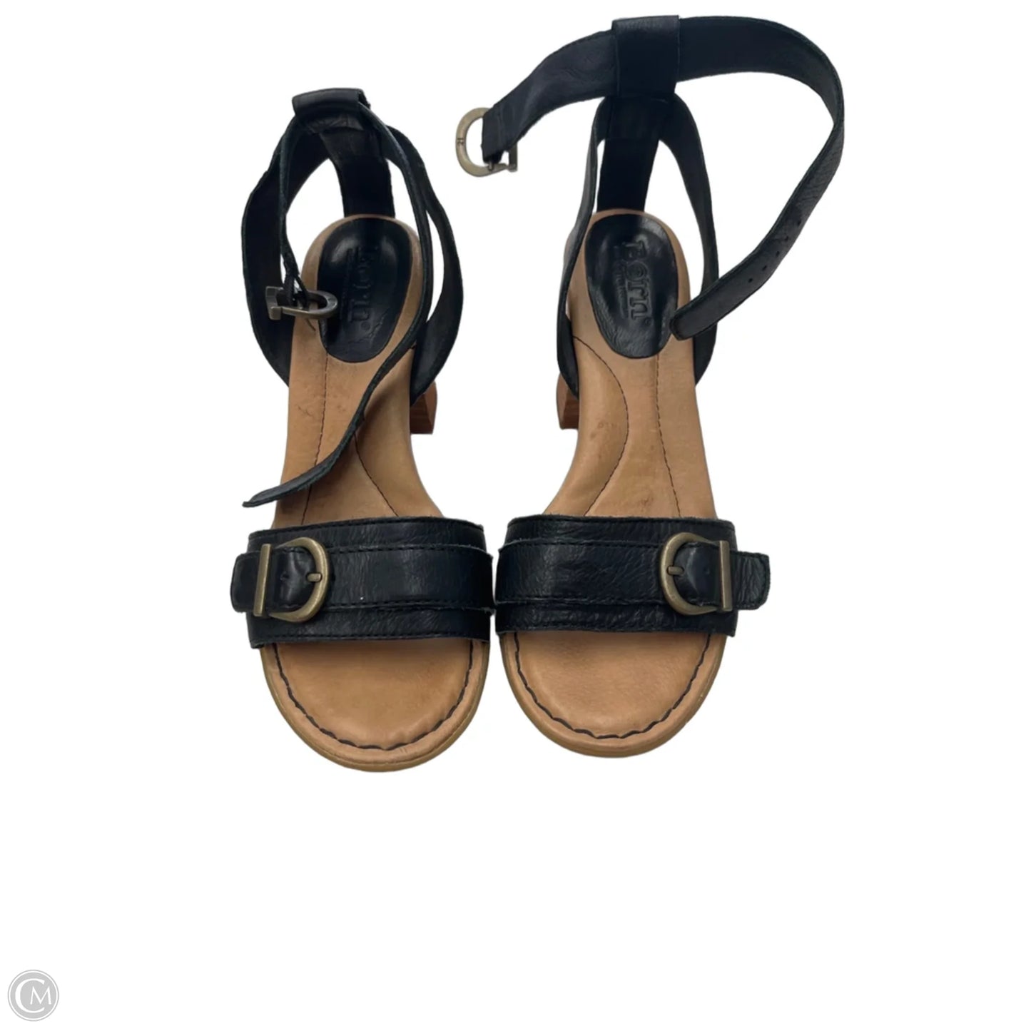 Sandals Heels Block By Born In Black, Size: 7