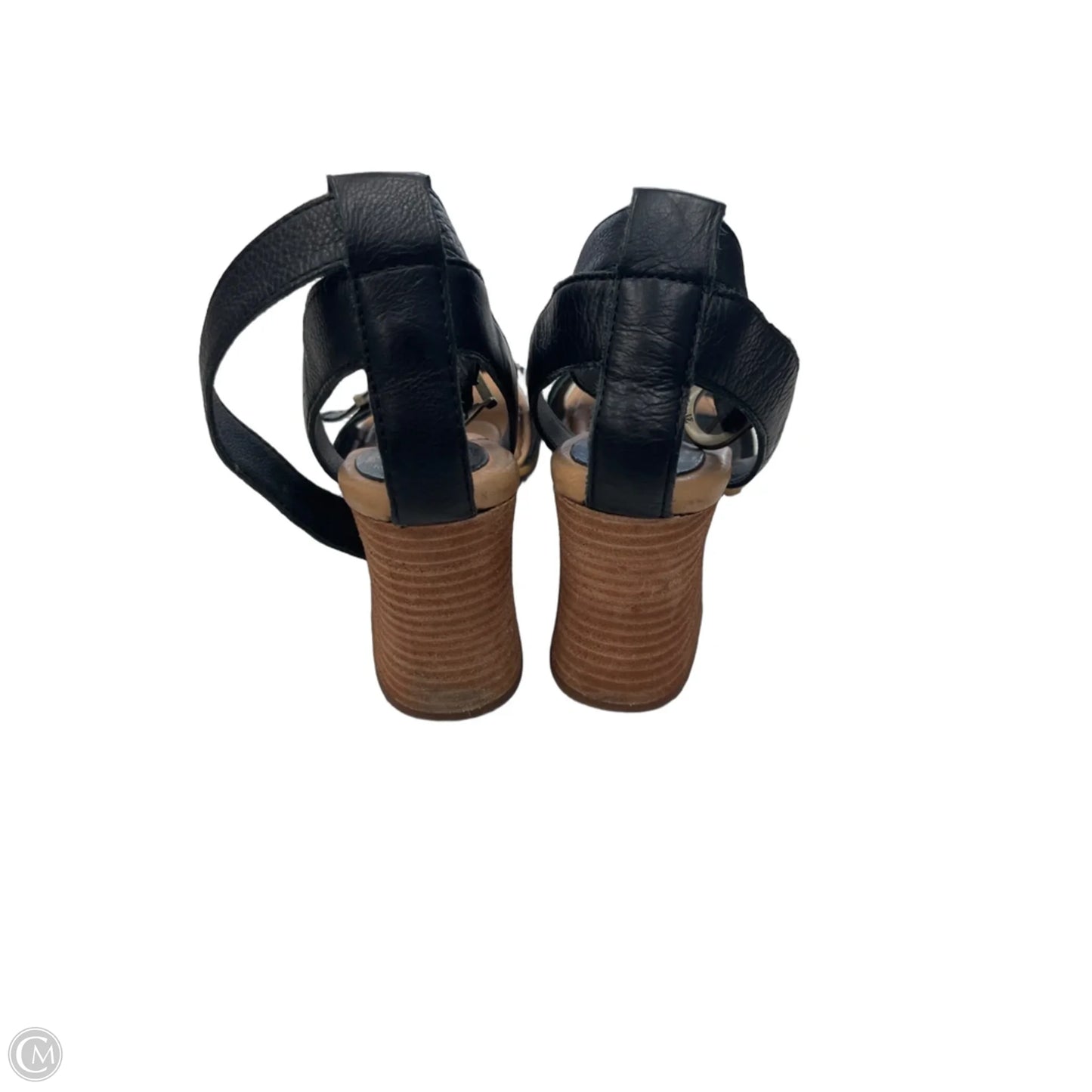Sandals Heels Block By Born In Black, Size: 7