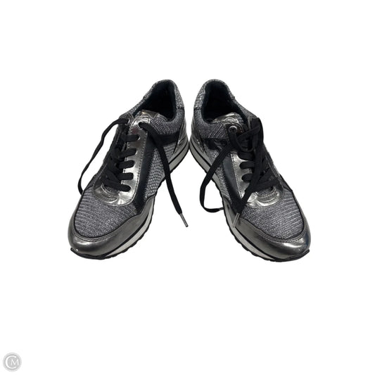 Shoes Sneakers By Michael By Michael Kors In Black & Silver, Size: 6