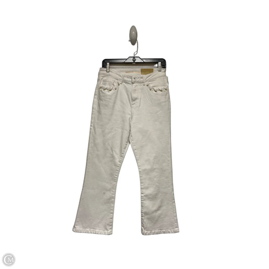 Jeans Cropped By Michael By Michael Kors In White, Size: 4