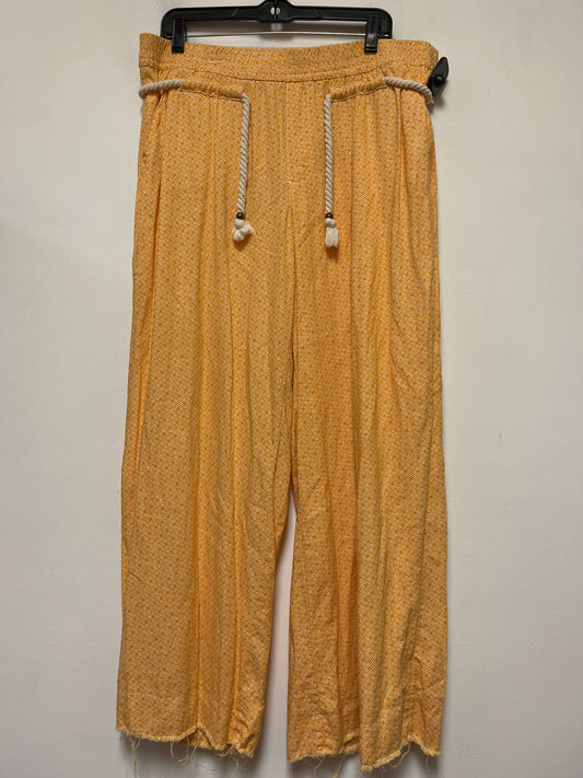 Yellow Pants Wide Leg Versona, Size 14