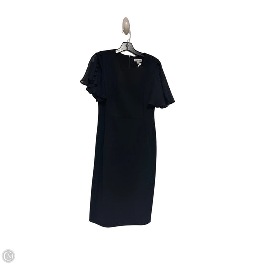 Dress Casual Midi By Calvin Klein In Black, Size: M
