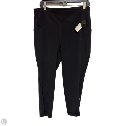 Athletic Leggings Capris By Lululemon In Black, Size: 12