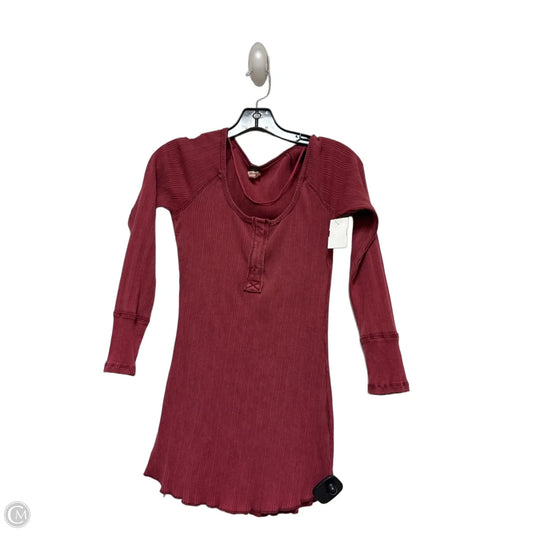 Top Long Sleeve By We The Free In Red, Size: M