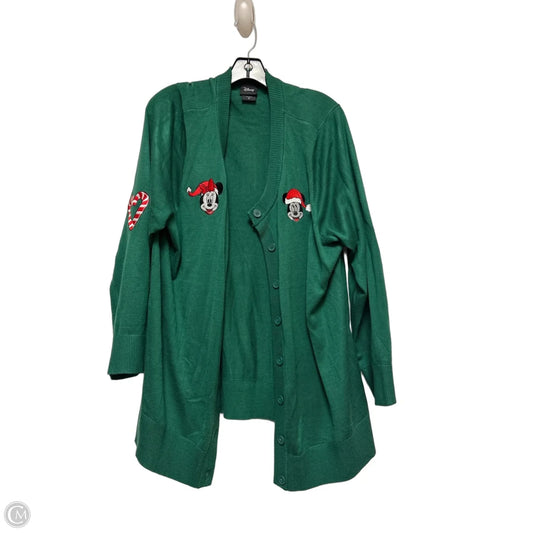Cardigan By Disney In Green, Size: 3x