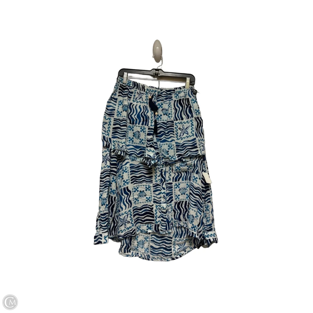Shorts Set By True Destinations In Blue & White, Size: 12