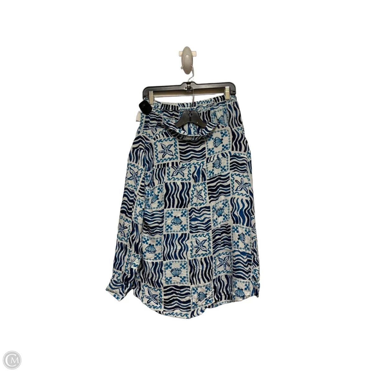 Shorts Set By True Destinations In Blue & White, Size: 12