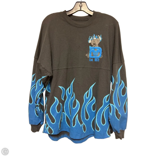 Top Long Sleeve By Disney Store In Black & Blue, Size: S