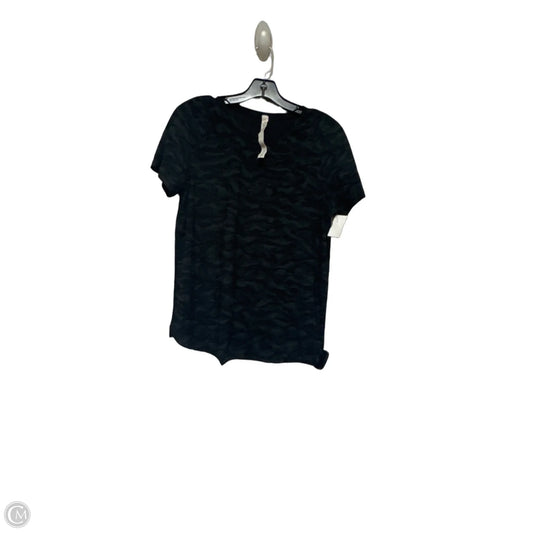 Athletic Top Short Sleeve By Lululemon In Black, Size: 8