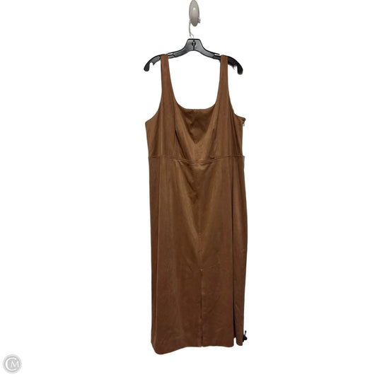 Dress Casual Maxi By Future Collective In Brown, Size: Xl