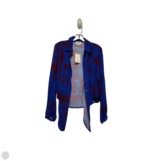 Top Long Sleeve By Frnch In Blue & Red, Size: M