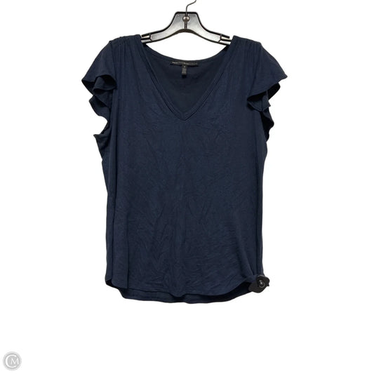 Top Short Sleeve By White House Black Market In Navy, Size: M