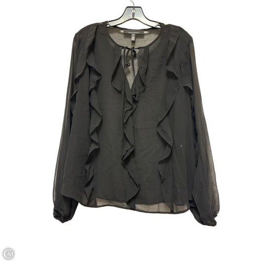 Top Long Sleeve By White House Black Market In Black, Size: M