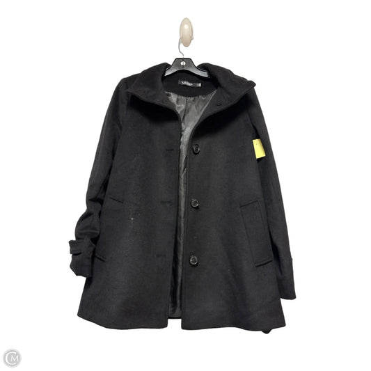 Coat Peacoat By Lauren By Ralph Lauren In Black, Size: M