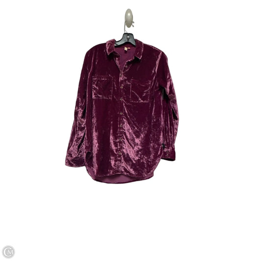 Top Long Sleeve By Pilcro In Purple, Size: Xs