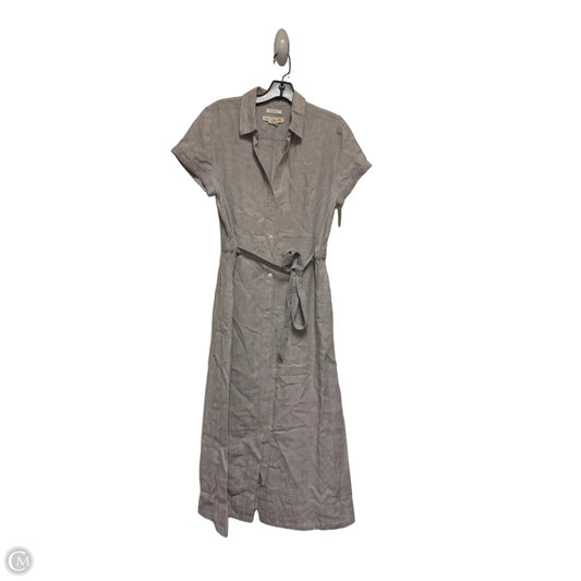 Dress Casual Midi By C And C In Grey, Size: M