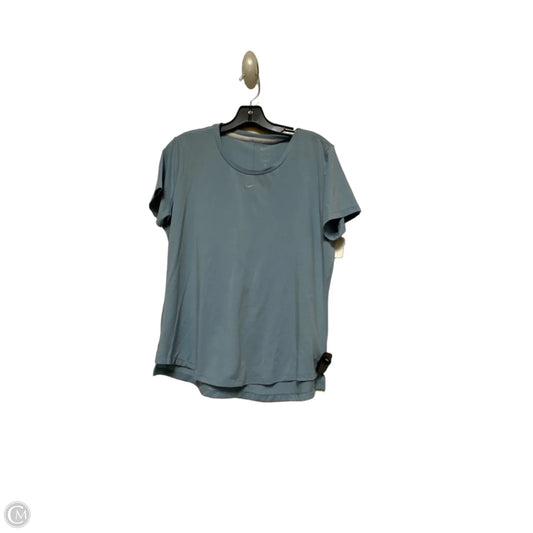 Athletic Top Short Sleeve By Nike Apparel In Blue, Size: M