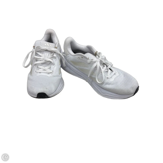 Shoes Athletic By Adidas In White, Size: 10