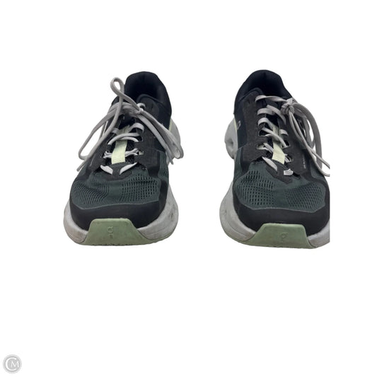 Shoes Athletic By On Cloud In Black & Green, Size: 9