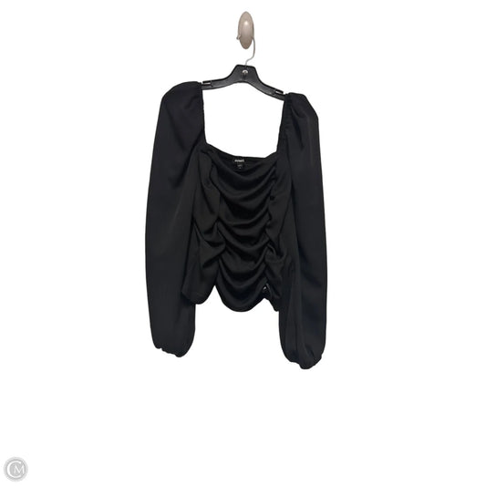 Top Long Sleeve By Express In Black, Size: Xl
