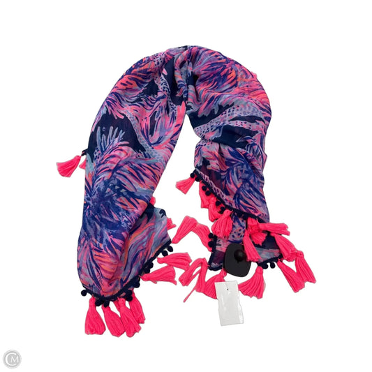 Shawl Designer By Lilly Pulitzer In Blue & Pink, Size: Osfm