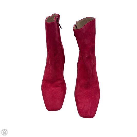 Boots Ankle Heels By Sam Edelman In Pink, Size: 7.5