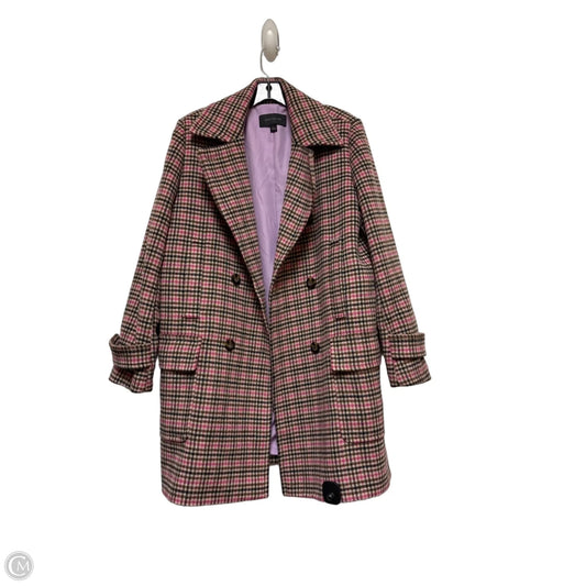 Coat Peacoat By Ann Taylor In Plaid Pattern, Size: L