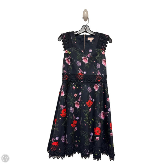 Dress Casual Short By Ted Baker In Floral Print, Size: M