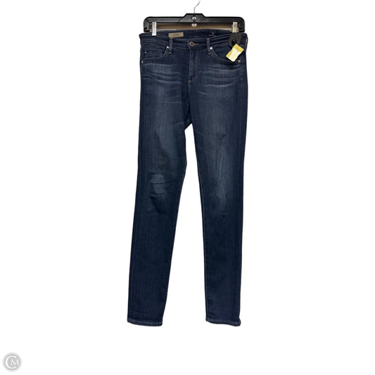 Jeans Skinny By Adriano Goldschmied In Blue Denim, Size: 4