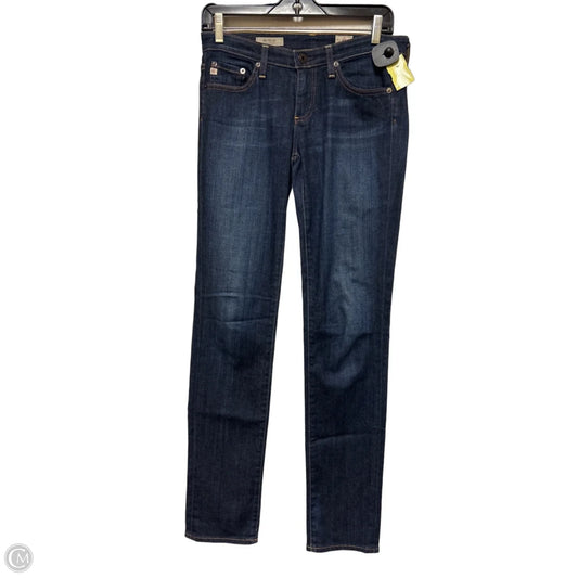 Jeans Straight By Adriano Goldschmied In Blue Denim, Size: 4