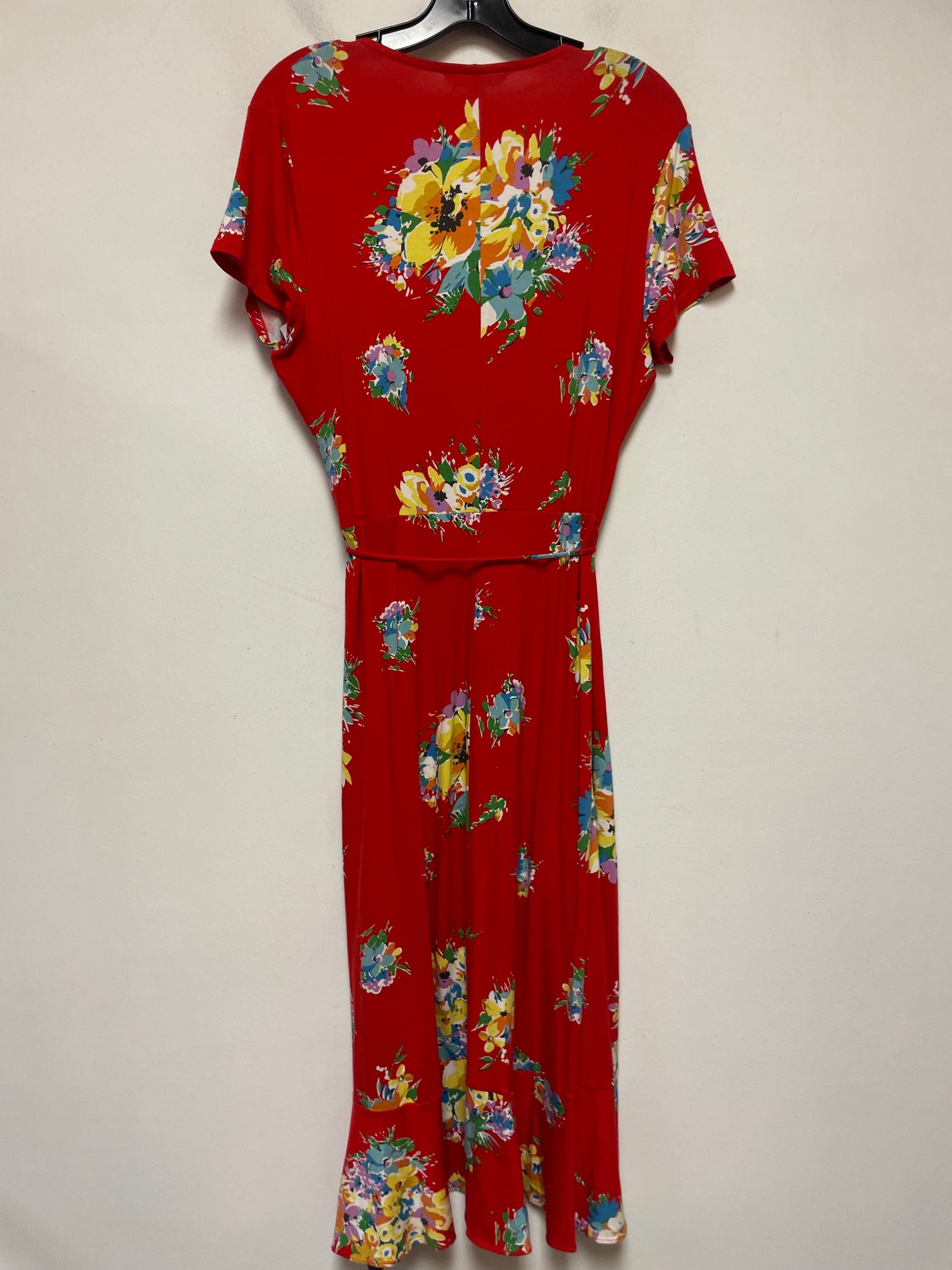 Dress Casual Maxi By Lauren By Ralph Lauren In Floral Print, Size: L