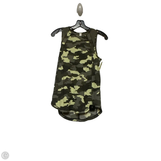 Athletic Tank Top By Lululemon In Camouflage Print, Size: 2